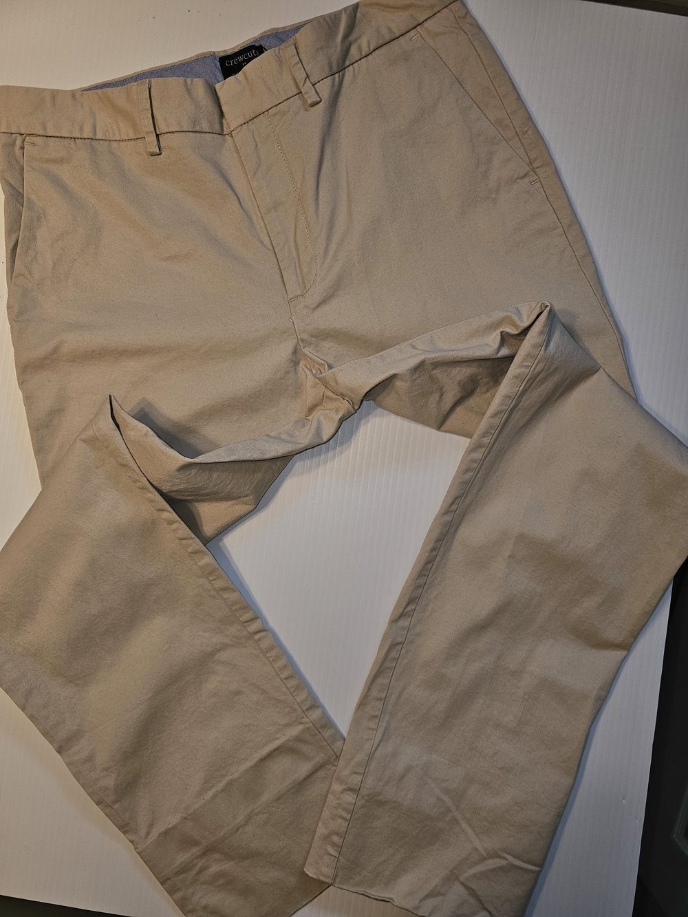 Crewcuts by J.Crew Thompson Khaki Pants Boys Size 16 Stretch Chino Tan
